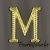Lettre M: Parisienne (grande)